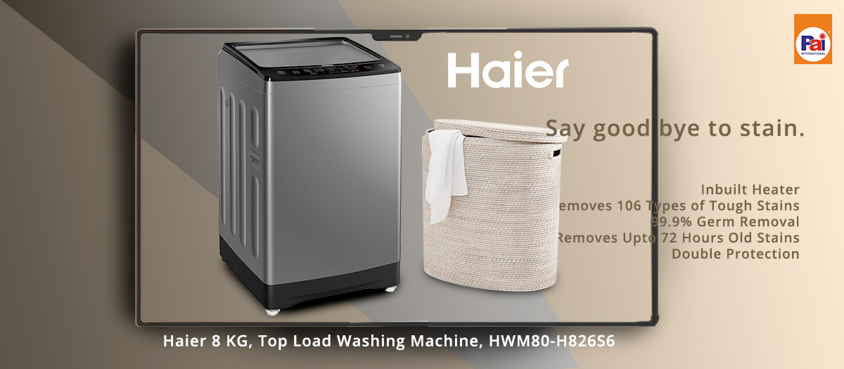 Haier 8 KG, Top Load Washing Machine, HW