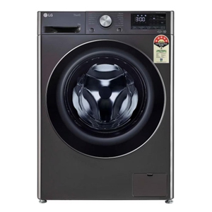 LG 9 Kg 5 Star Fully Automatic Front Load Washing Machine with In-built Heater, Steam Plus (FHP1209Z9B, Black)