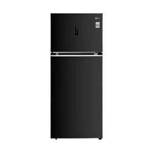 LG 408 L Frost Free Double Door 3 Star Convertible Refrigerator (GL-T412VESX) Ebony Sheen