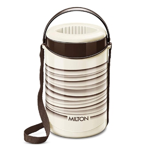 Milton New Econa 4 Stainless Steel Tiffin Box, Set of 4, Ivory