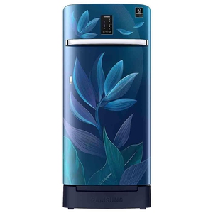 SAMSUNG 189 Litres 5 Star Direct Cool Single Door Refrigerator with Base Stand Drawer (RR21C2F259U, Paradise Bloom Blue)