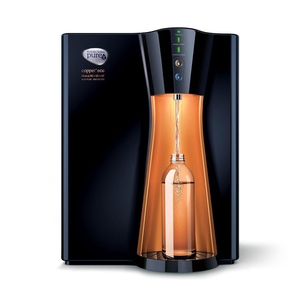 Pureit by HUL Copper+Mineral RO+UV+MF 8 L RO + UV Water Purifier with Copper Charge Technology  (black & copper)
