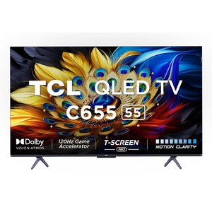 TCL C655 140 cm (55 inch) QLED 4K Ultra HD Google TV with Dolby Vision (2024 model)