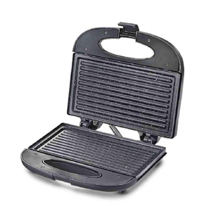 Prestige PGFSP - Spatter Coated Non-stick Sandwich Toasters With Fixed Grill Plate, 42282, Black