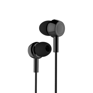 Inbase M6 in-Ear Stereo Bass Headphones with HD Mic, 3.5 mm Angled Jack Wired Earphones (Black)