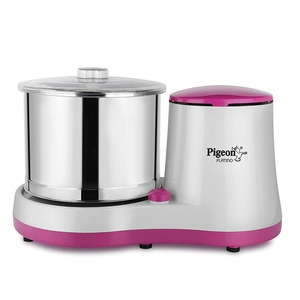 Pigeon by Stovekraft Platino 2 Litre Table Top Wet Grinder with 2 Stones and Coconet Scrapper - 150 Watt Heavy Duty Motor Ideal for Your Kitchen