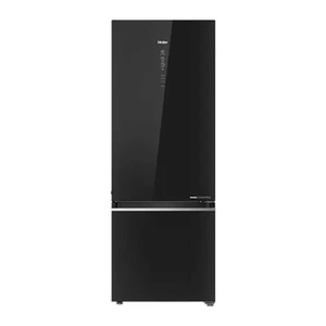 Haier 346 Litres 3 Star Frost Free Double Door Magic Convertible Inverter Bottom Mounted Refrigerator (HRB-3664PKG-E, Black Glass)