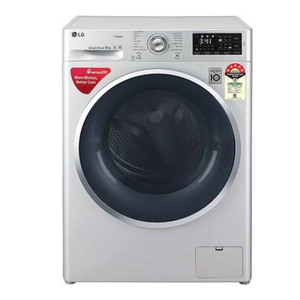 LG 8 kg Fully Automatic Front Load Washing Machine (FHT1408ZNL) Silver
