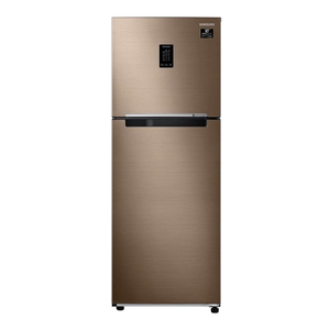 SAMSUNG 314 Litres 2 Star Frost Free Double Door Refrigerator with Curd Maestro (RT34A4632DX, Luxe Brown)