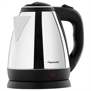 Butterfly EKN 1.5-Litre Electric Kettle (Silver with Black)