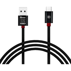 In Base Turbo Charge USB Data sync Real Nylon Cable (RED)