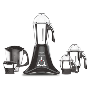 Vidiem Mixer Grinder VSTAR Premium 750 watt (Black) with 4 Leakproof Jars & 1 Juicer Mixer Grinder 