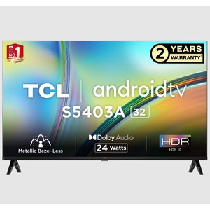 TCL S Series 83 cm (32 inch) HD Ready LED Smart Android TV with HDR 10 Support 32S5403A