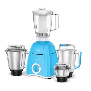 Havells momenta NV 4 jar 750 Mixer Grinder (4 Jars, sky blue)