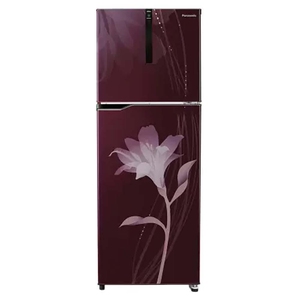 Panasonic 270 L Frost Free Double Door 3 Star Refrigerator  (Lily Floral Wine, NR-BG271PLW3)