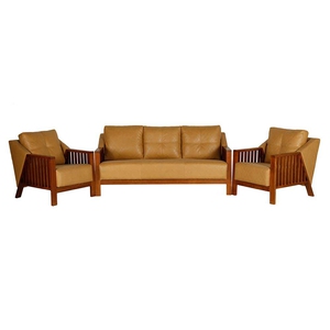 Pai Furniture Solid Wood Sofa Set PFSF406-3+1+1 RW