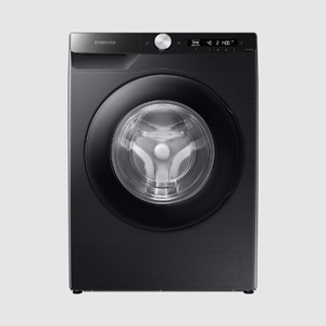 SAMSUNG 12 kg 5 Star Inverter Fully Automatic Front Load Washing Machine with Built-In Heater (WW12T504DAB, Black Caviar)