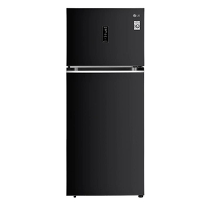 LG 423 Litres 3 Star Frost Free Double Door Smart Wi-Fi Enabled Refrigerator with Smart Inverter Compressor (GL-T422VESX, Ebony Sheen)