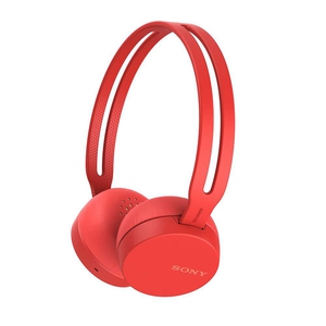 Sony WH-CH400 Wireless Bluetooth On Ear Headphone with Mic Red