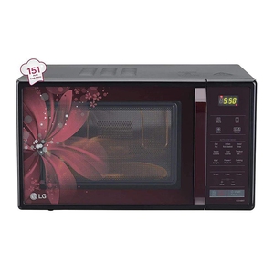 LG 21 L Diet Fry Convection Microwave Oven  (MC2146BRT, Black)