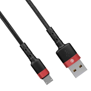 Nu Republic Blaze XB1 Braided and Tangle Free,Extra Tough & Unbreakable with 3.1 Amp Fast Charging Micro USB Cable 1 Meter (Red/Black)