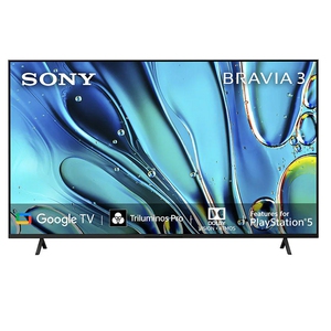 Sony 189 Cm (75) BRAVIA 3 4K Ultra HD Smart LED Google TV K-75S30 (Black)