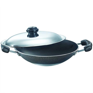 Prestige Omega Select Plus Residue Free Non-Stick Deep Appachetty with Lid, 20cm