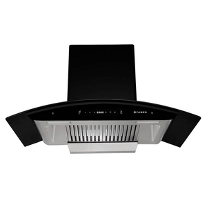 Faber Hood Primus Plus Energy TC HC BK- N Auto Clean Wall Mounted Chimney  (Touch & Gesture Control 1500 CMH)