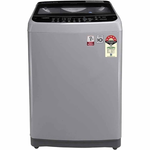 LG 9 Kg 5 Star Fully Automatic Top Load Washing Machine with Smart Inverter Technology (T90SJSF1Z, Middle Free Silver)