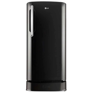 LG 204 L 5 Star Direct-Cool Inverter Single Door Refrigerator, Base Stand with Drawer & Smart Connect GL-D211HESZ, Ebony Sheen