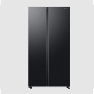 Samsung 644L  Side By Side Inverter Refrigerator (RS76CG8133B1HL, Black Matt)