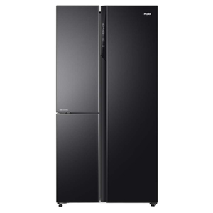 Haier 628 L Frost Free Side by Side Refrigerator with Magic Cooling Technology (HRT-683KG, Black Glass)