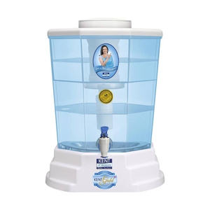 KENT GOLD+(11015) 20 L Gravity Based + UF Water Purifier  (White & Blue)