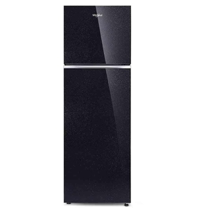 Whirlpool Neofresh 235 Litres 2 Star Glass Finish Frost Free Double Door Refrigerator (NEO 278GD PRM, Crystal Black)