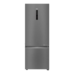Haier 346 L Frost Free Double Door Bottom Mount 3 Star Refrigerator HRB-3664BS-E BrushlineSilver