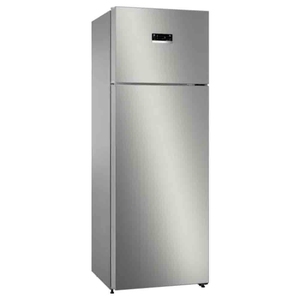 BOSCH 390 Litres 3 Star Double Door Frost Free Refrigerator with VarioInverter compressor (CTC39S03NI,  Shiney Silver)