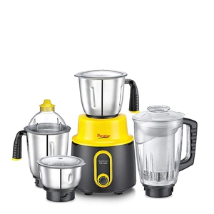 Prestige Delight Plus 750 Mixer Grinder (4 Jars, Yellow)