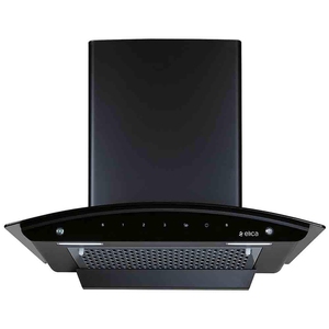 Elica 60 cm 1200 m3/hr Filterless Autoclean  Chimney (FL 600 SLIM HAC MS NERO, Motion Sensor Control, Black)