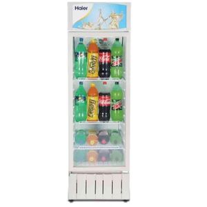 Haier 375 Litres, Single door Visi Cooler White HVC-375GHC