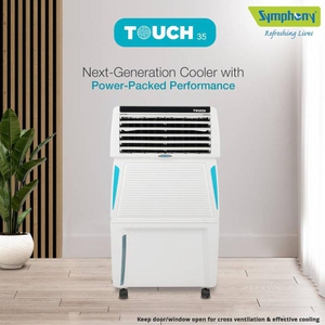 Symphony 35 L Tower Air Cooler  (White, Touch 35)