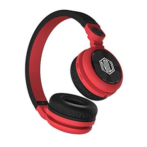 Nu Republic Starboy X-Bass Wireless Headphone with Mic (Red & Black)