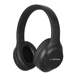 Lumiford HD50 Wireless Over-Ear Headphones with Mic, Bluetooth Black