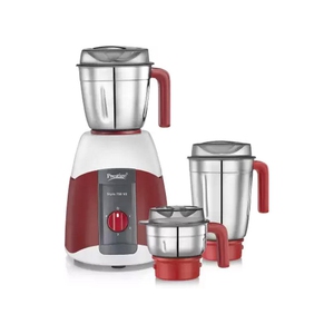 Prestige 41394 Stylo 750 V2 750 Juicer Mixer Grinder (3 Jars, Red)