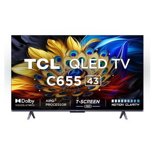 TCL C655 109.22 cm (43 inch) QLED 4K Ultra HD Google TV with Dolby Vision (2024 model, 43C655)