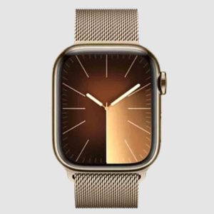 Apple Watch Series 9 GPS + Cellular 41 mm Gold Stainless Steel Case With Gold Milanese Loop