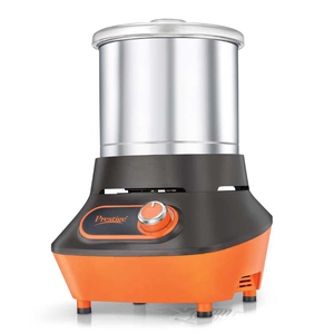 Prestige Vertical PVG 2.0 Wet Grinder with Stainless Steel Drum 200 W, 2 L (Black & Orange)