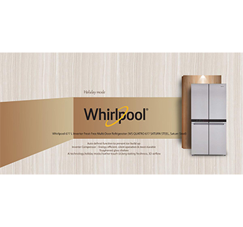 Whirlpool 677 L Inverter Frost-Free Multi-Door Refrigerator (WS QUATRO 677 SATURN STEEL, Saturn Steel)
