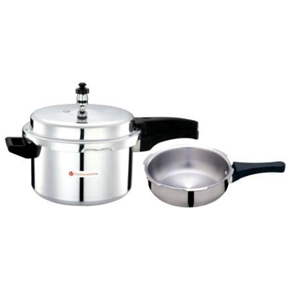 Vijayalakshmi Platina 3 L 2 L Pressure Cooker Pressure Pan