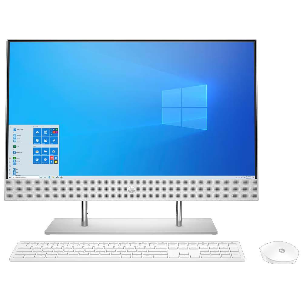 HP All-in-One 24-dp1821 11th Gen Core i3 Windows 11 Home Desktop (8GB RAM, 512GB SSD, Intel UHD Graphics, MS Office, 515S6PA, Silver)