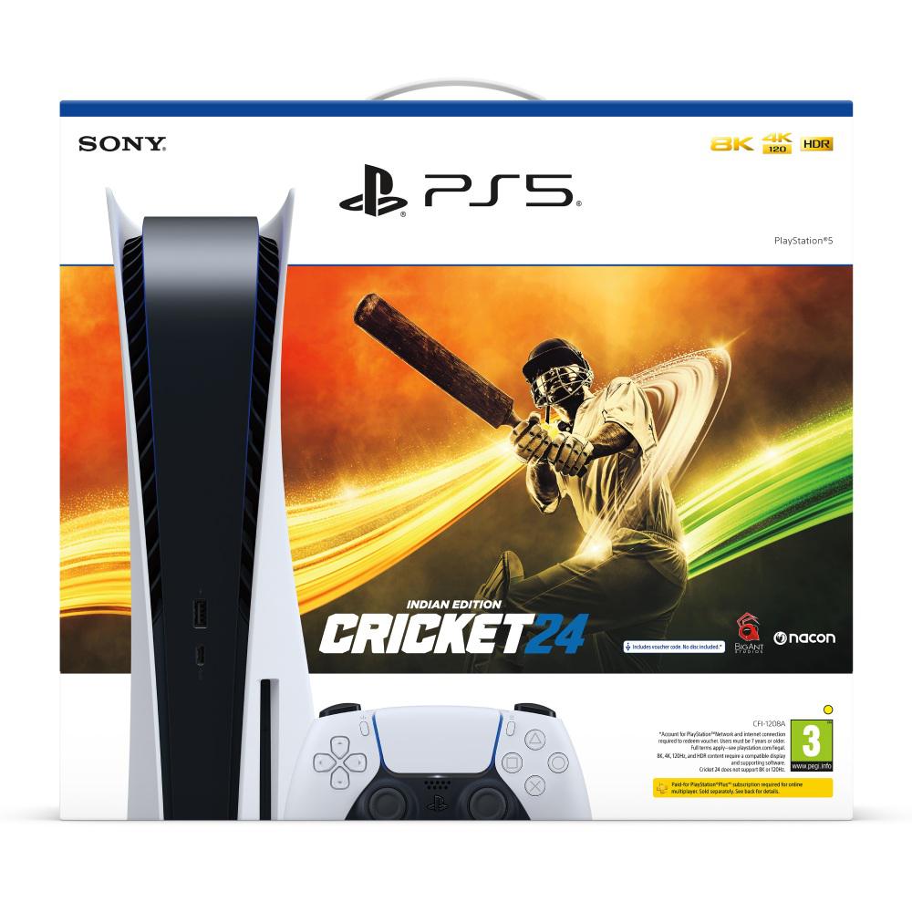 Buy SONY PS5 Standard with Cricket 24 Game BundlePrebook Pai